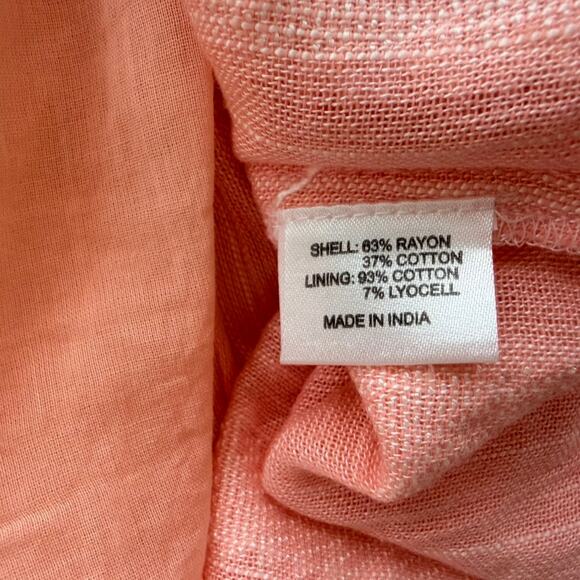 Tuckernuck Dress Peachy Pampelone Dress Medium Stripe Gauze Rayon Cotton Maxi - Picture 8 of 10